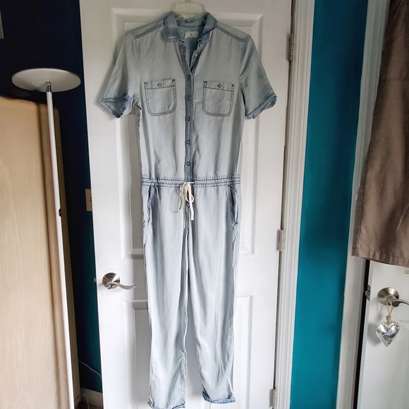 Lou & Grey Jean Jumpsuit EUC - Picture 5 of 12